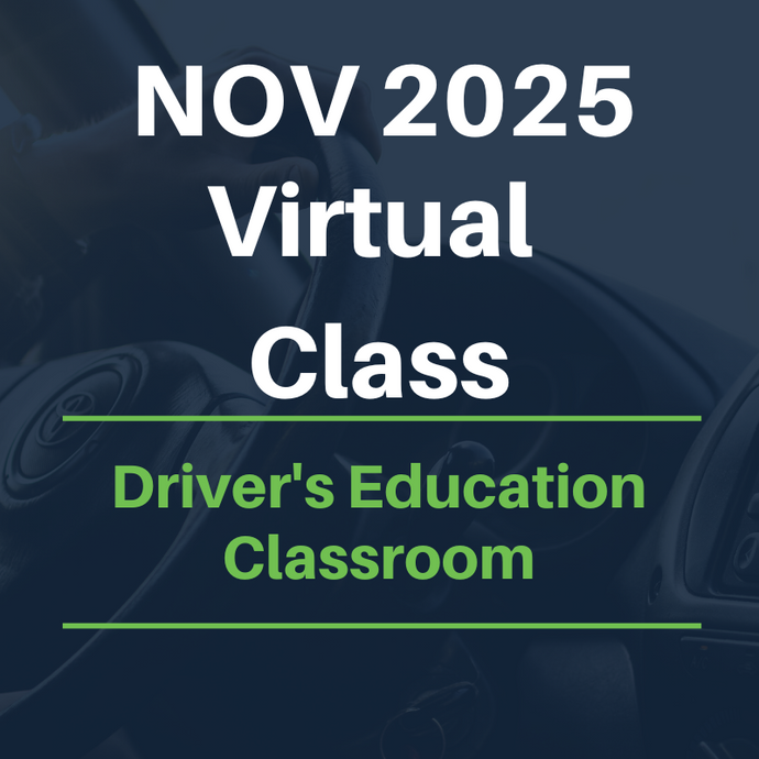 November 2025 VIRTUAL DRIVER'S ED CLASS